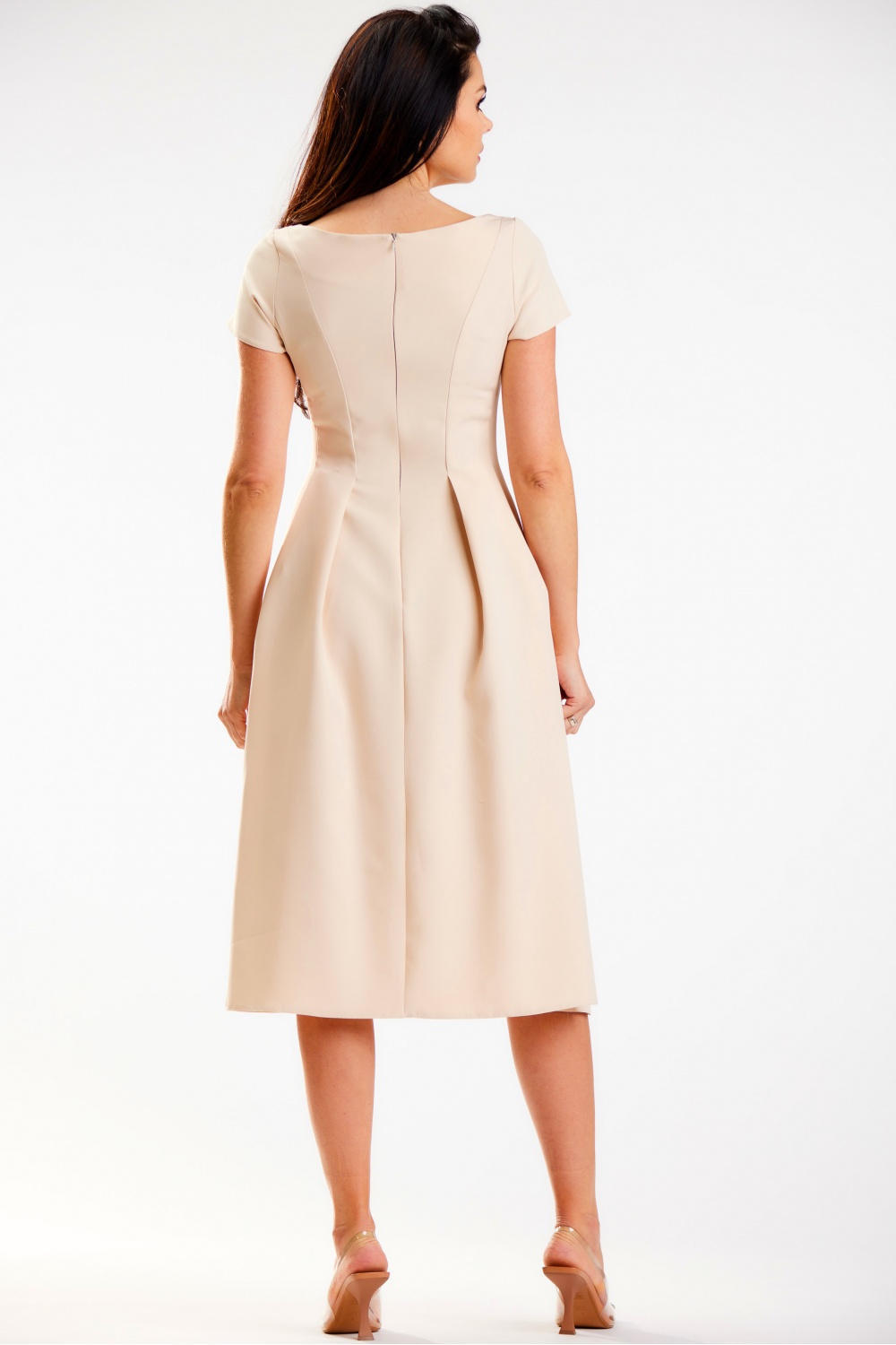 Sukienka Model A569 Beige - awama - obrazek 3