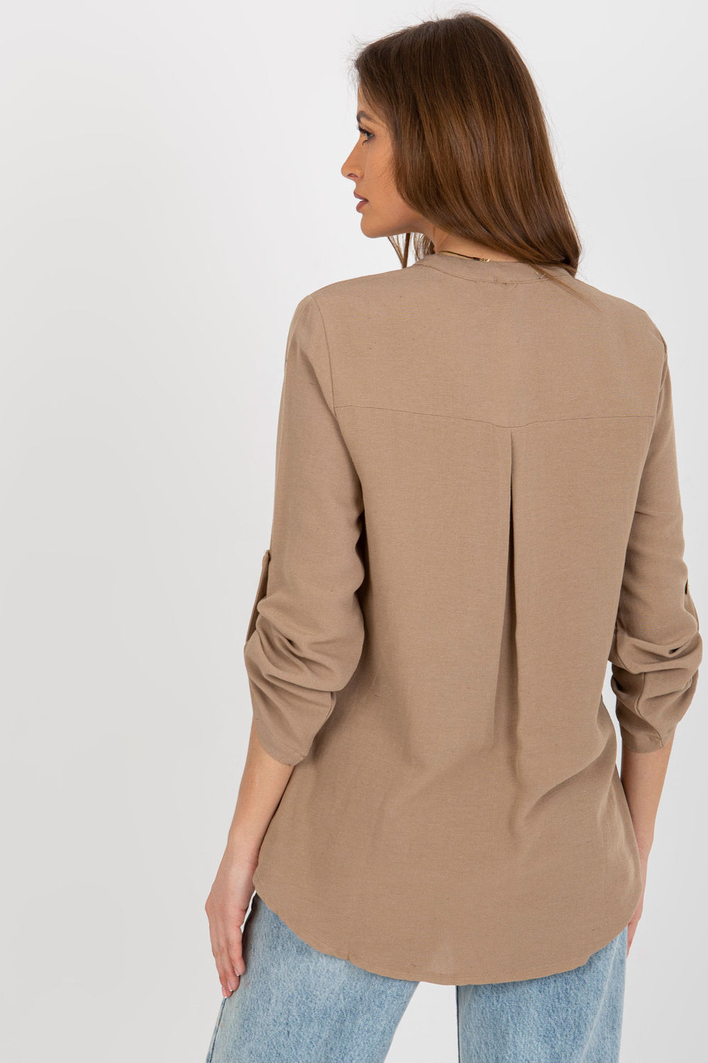 Bluzka Model WN-KS-VE51.11X Dark Beige - Rue Paris - obrazek 3
