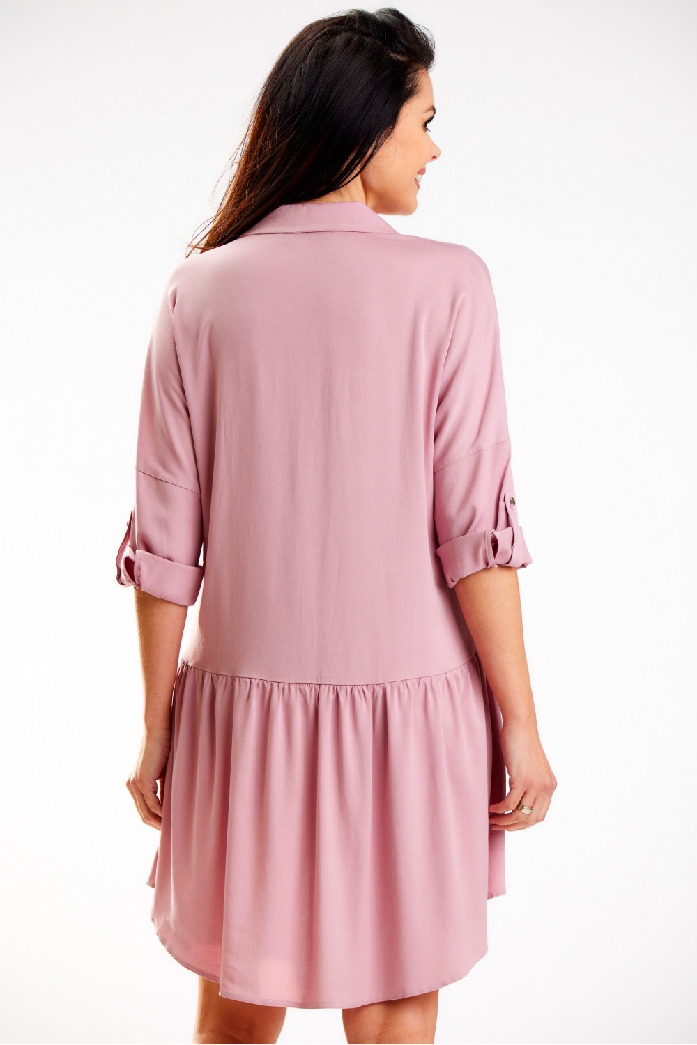 Sukienka Model A584 Dirty Pink - awama - obrazek 3