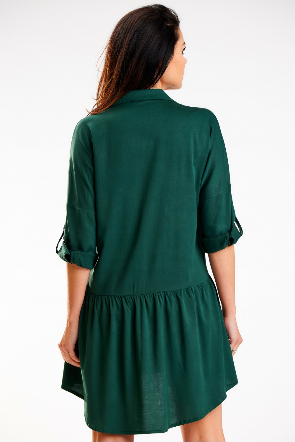 Sukienka Model A584 Bottle Green - awama - obrazek 3