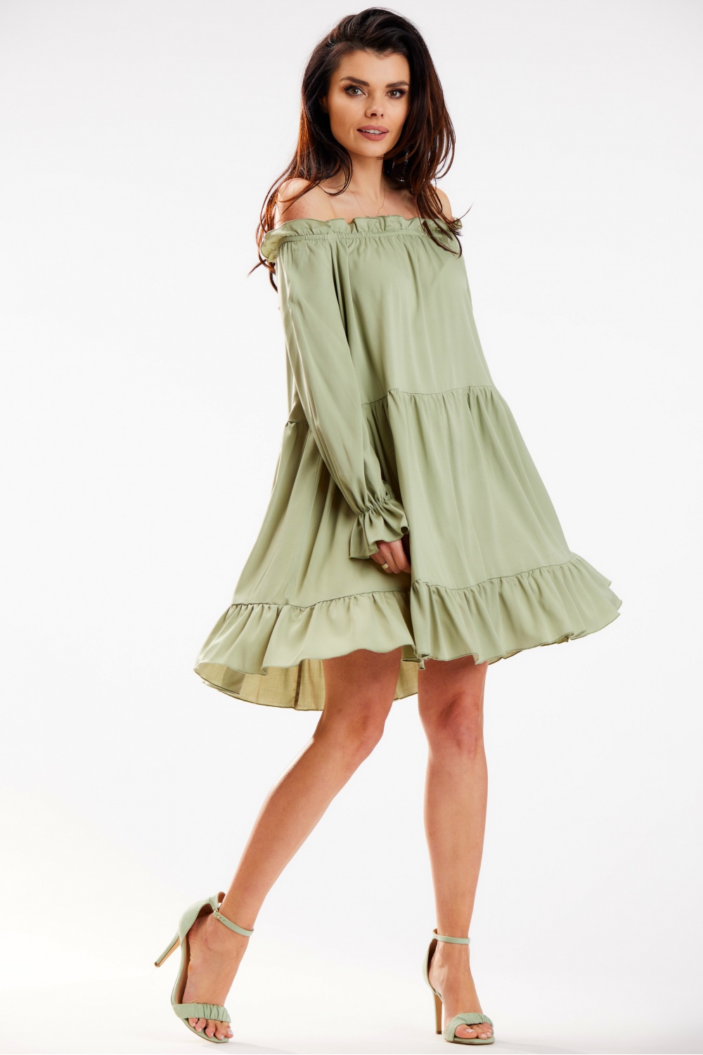 Sukienka Model A578 Green - awama - obrazek 2