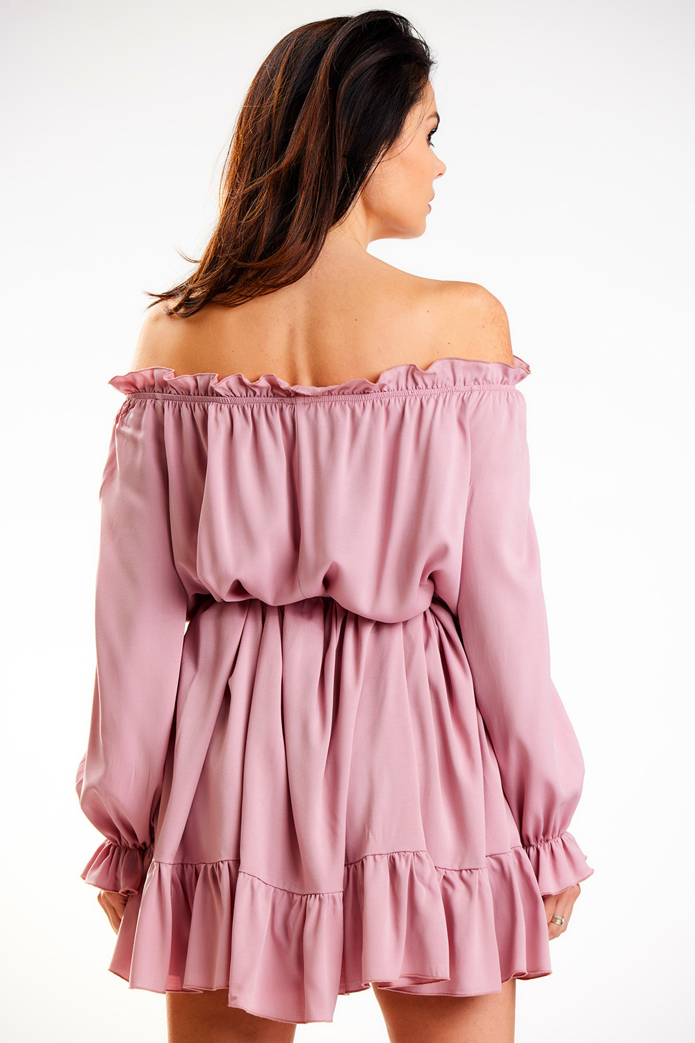 Sukienka Model A578 Dirty Pink - awama - obrazek 3