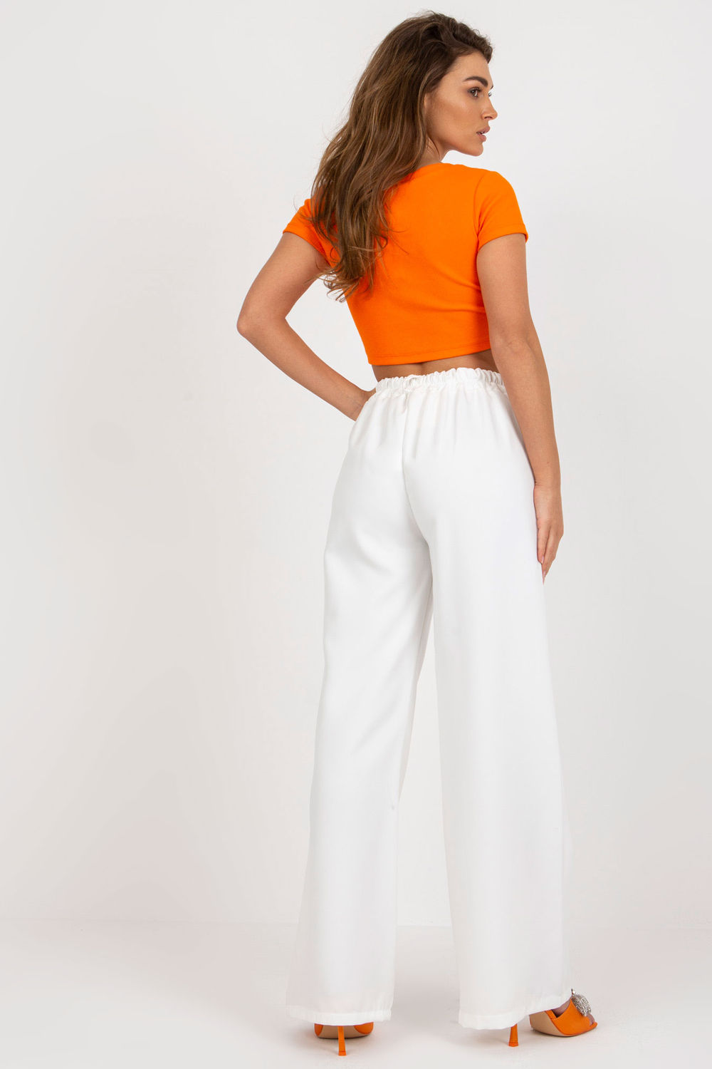 Spodnie Damskie Model DHJ-SP-15679-1.29X Ecru - Italy Moda - obrazek 3