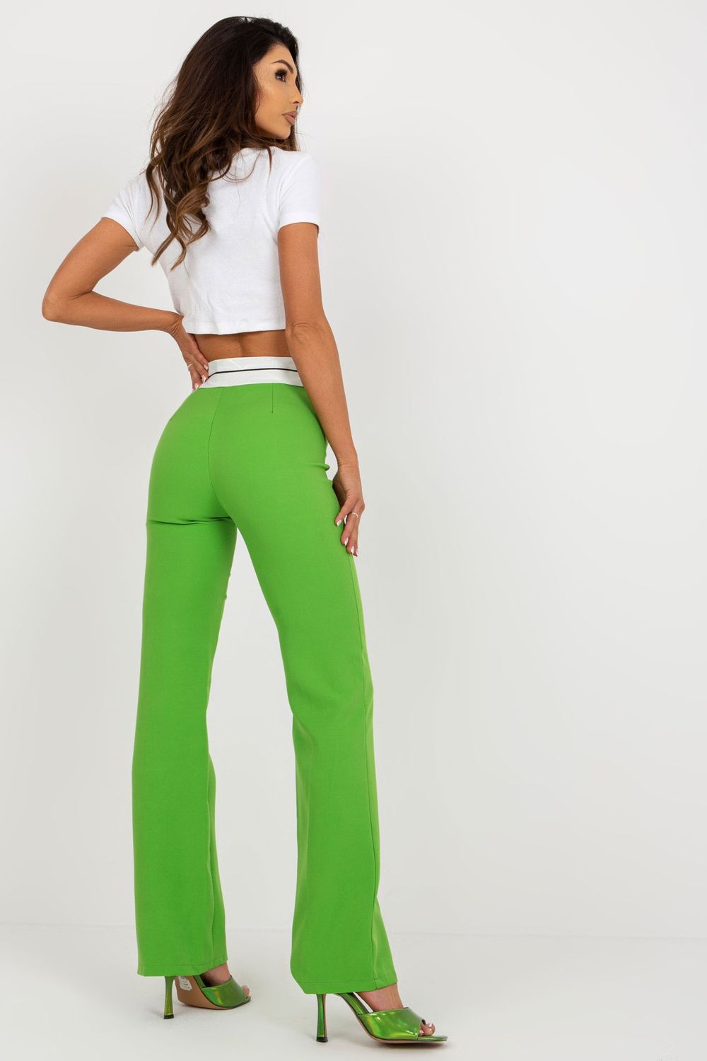Spodnie Damskie Model DHJ-SP-6971.32 Light Green - Italy Moda - obrazek 3