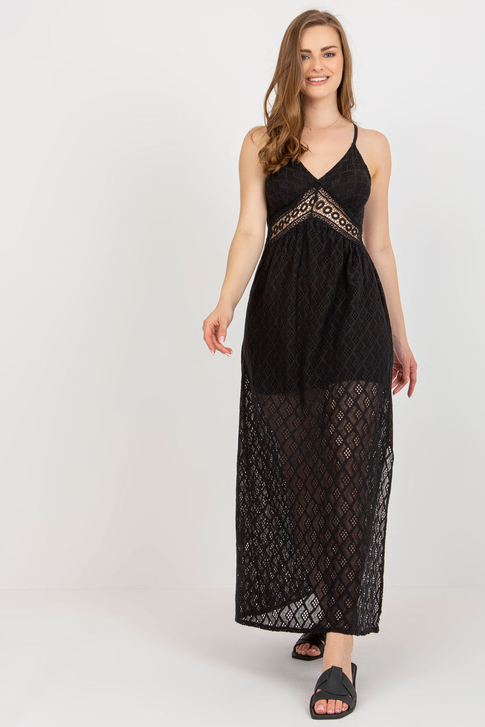 Sukienka Model TW-SK-BI-8676.22 Black - Och Bella - obrazek 2