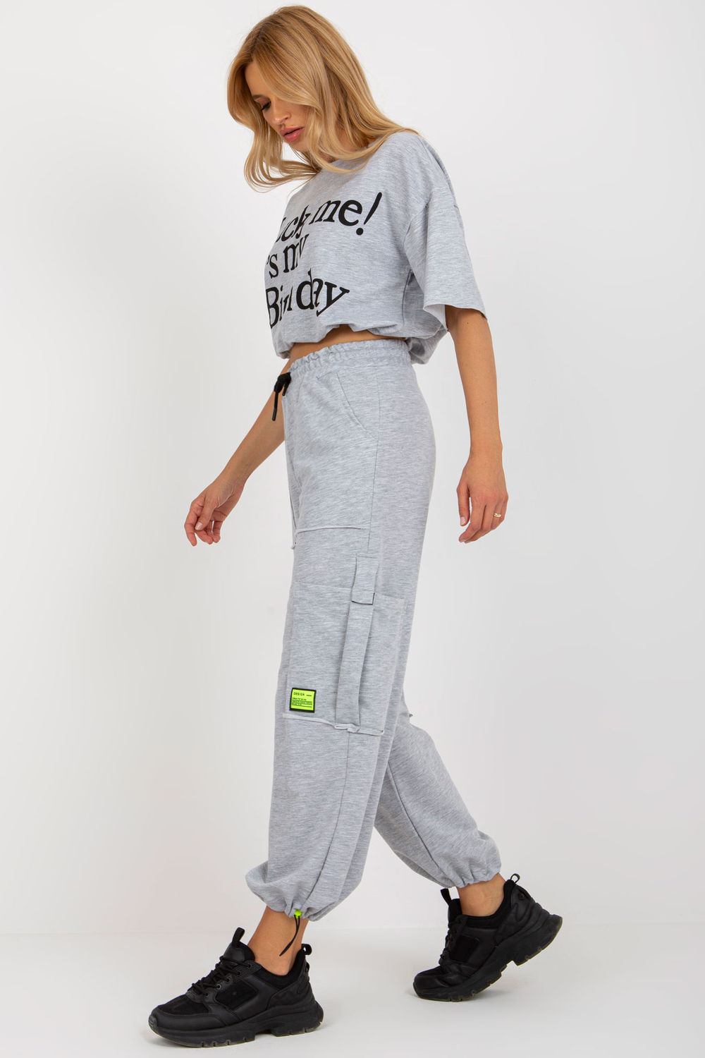Spodnie Komplet Model BA-KMPL-Z-236.01 Grey - Badu - obrazek 2