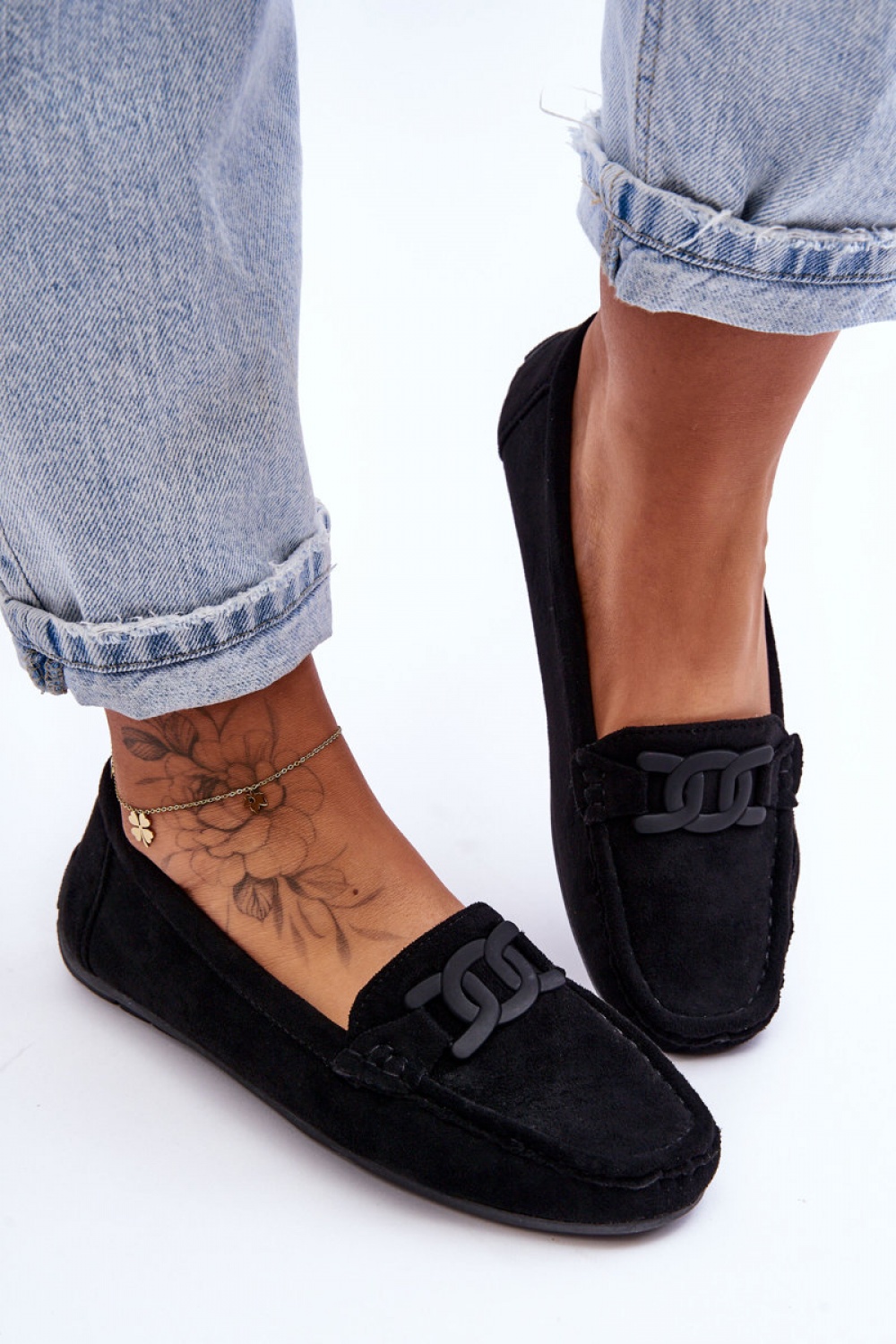 Mokasyny Model Rabell DF711 Black - Step in style - obrazek 3