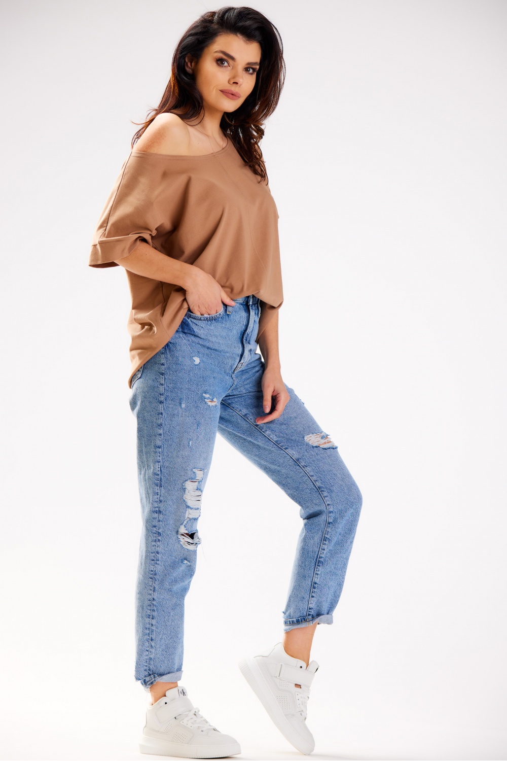 Bluzka Model M254 Beige - Infinite You - obrazek 2