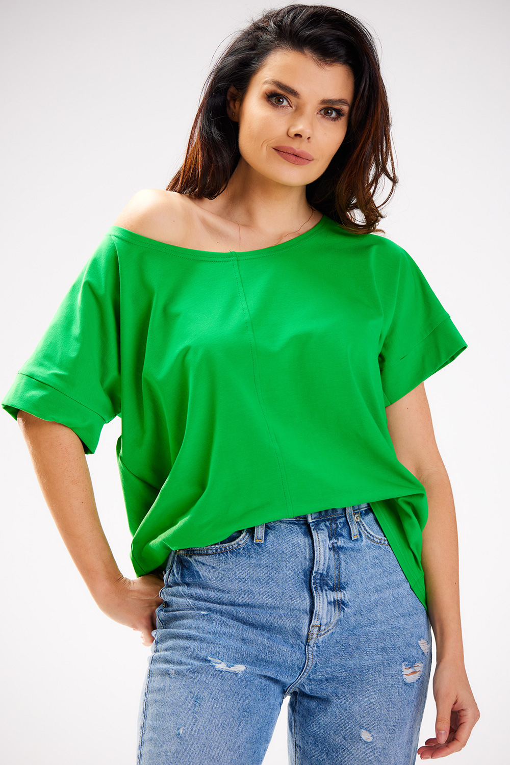 Bluzka Model M254 Green - Infinite You - obrazek 4