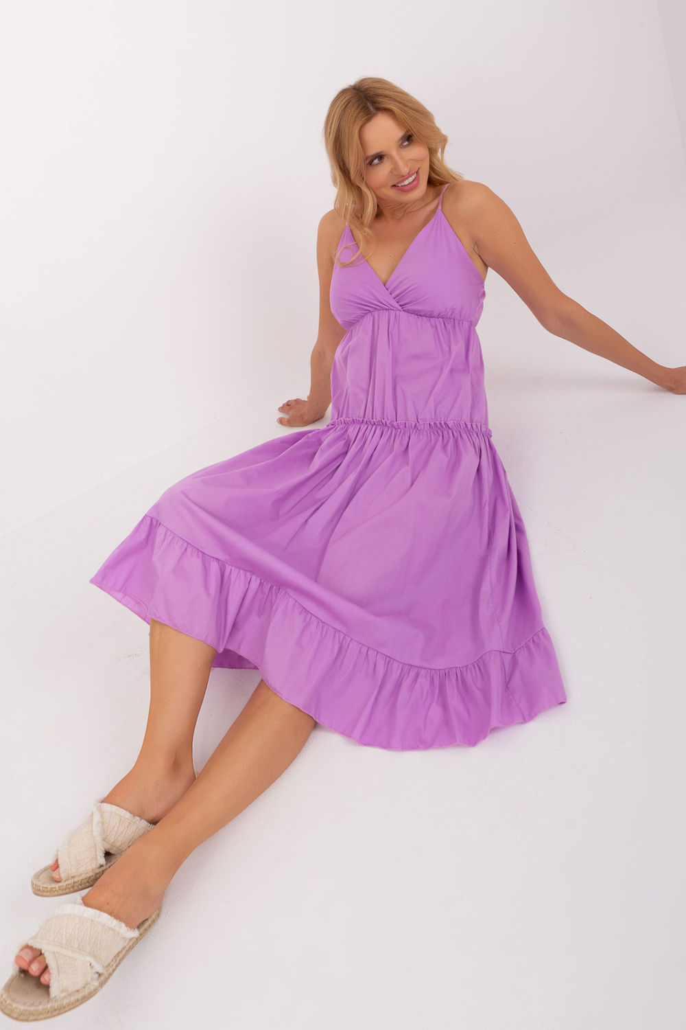 Sukienka Model TW-SK-BI-7220.29X Light Violet - Och Bella - obrazek 4