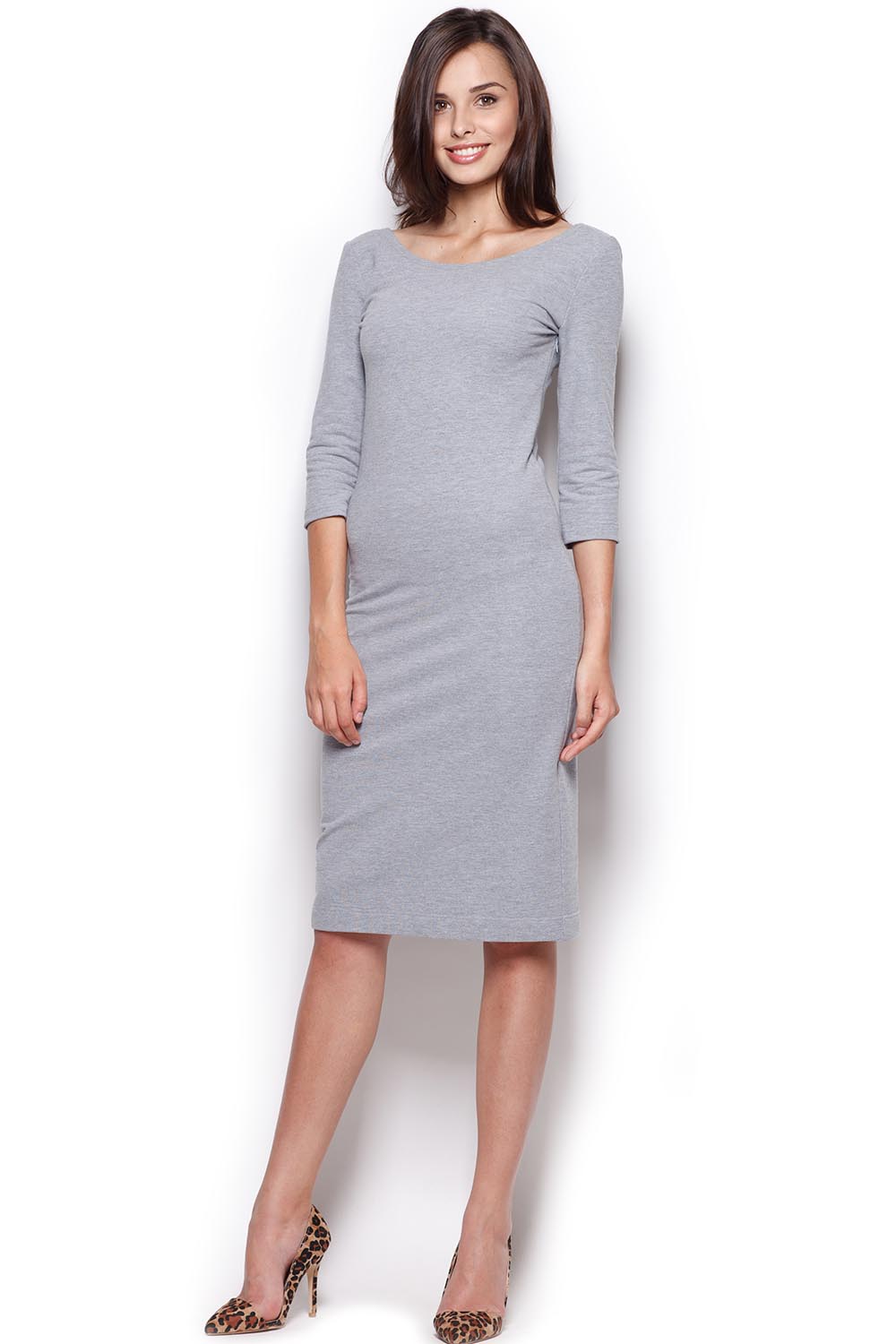 Sukienka Model 301 Grey - Figl - obrazek 2