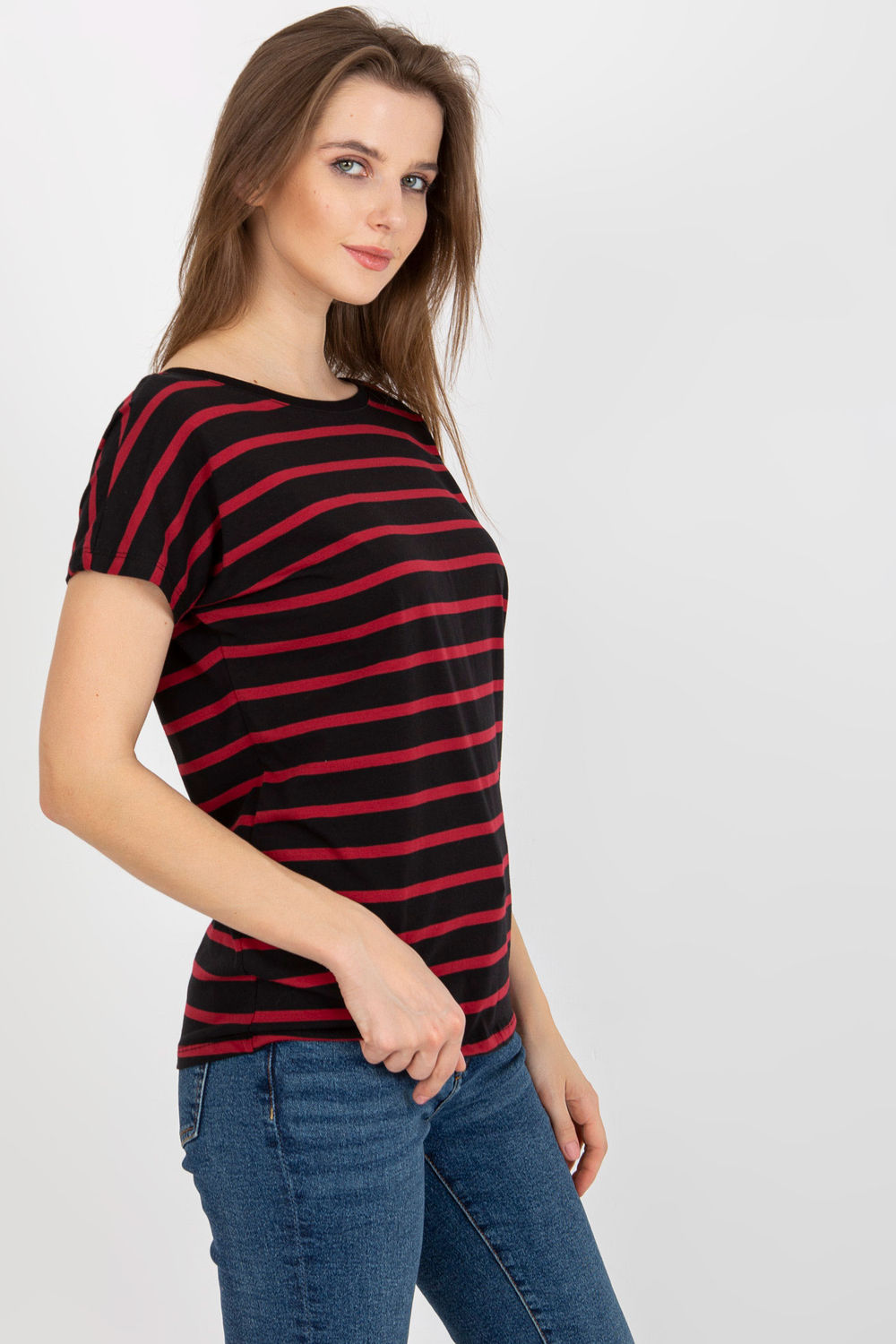 T-shirt Damski Model RV-TS-8568.75 Black/Red - BFG - obrazek 2