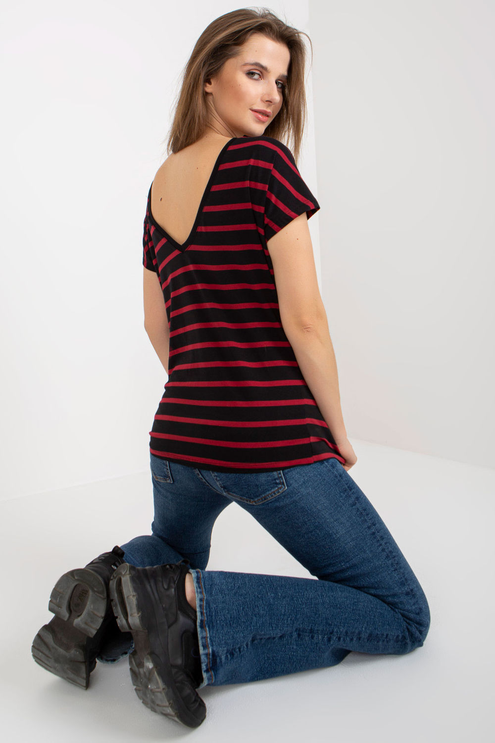 T-shirt Damski Model RV-TS-8568.75 Black/Red - BFG - obrazek 3