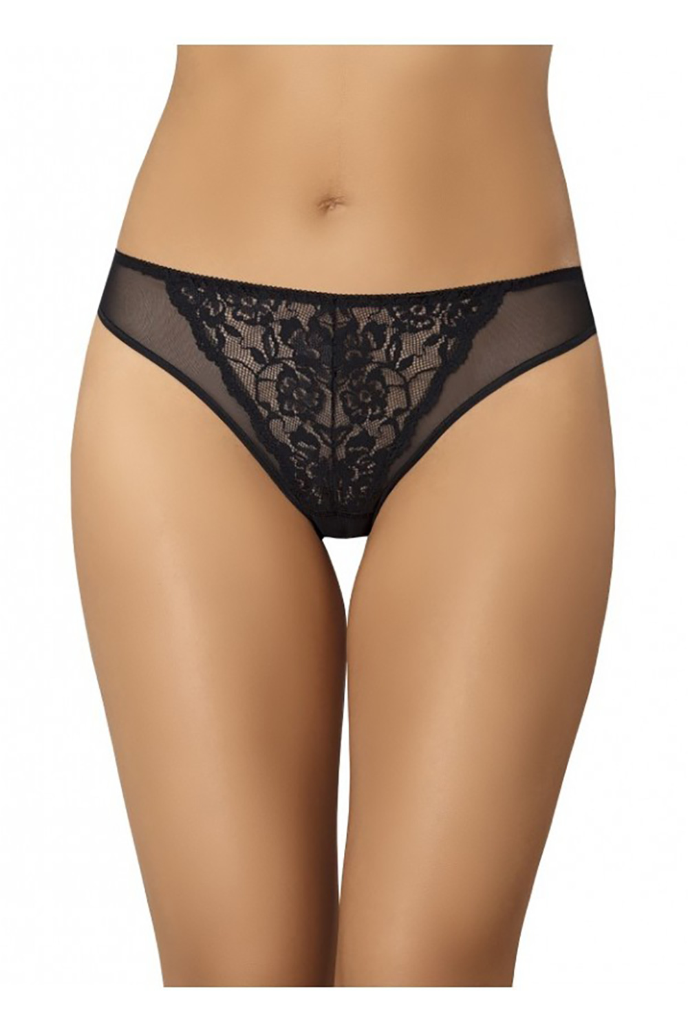 Figi Komplet figi Model Glamour 312-3 Black/White/Beige - Teyli - obrazek 2