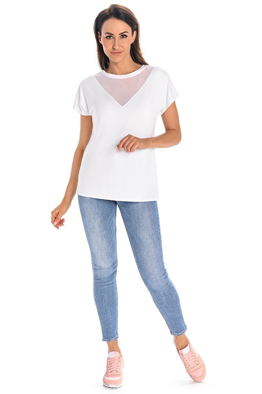 Bluzka Model Cora 219201 White - Teyli - obrazek 2