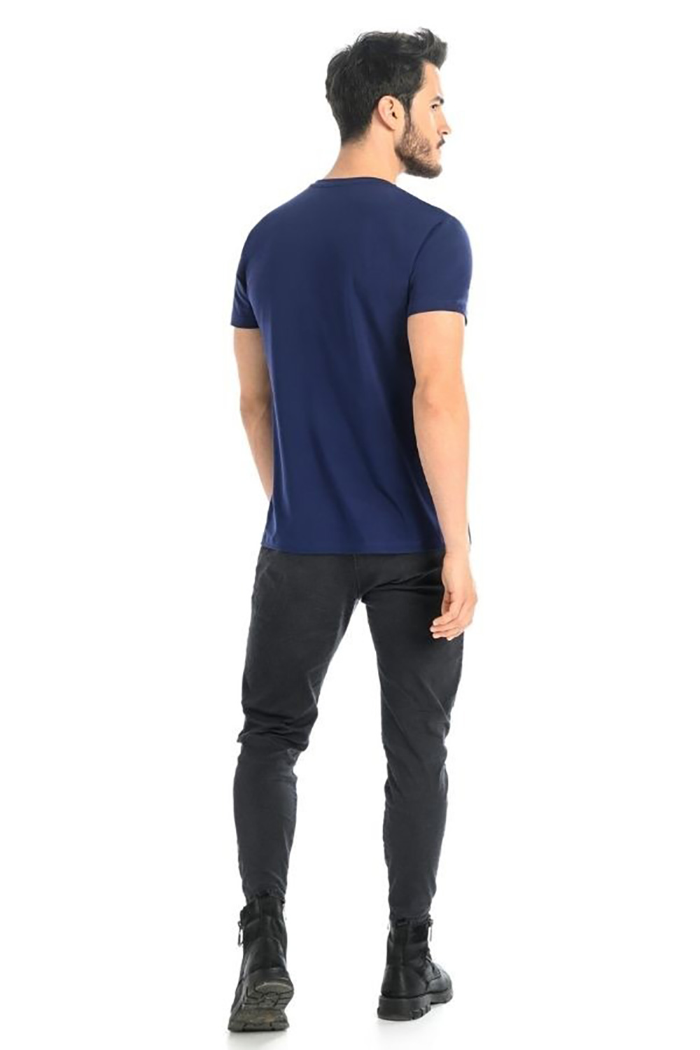 T-shirt Męski Model Luca 1502 Blue - Teyli - obrazek 2