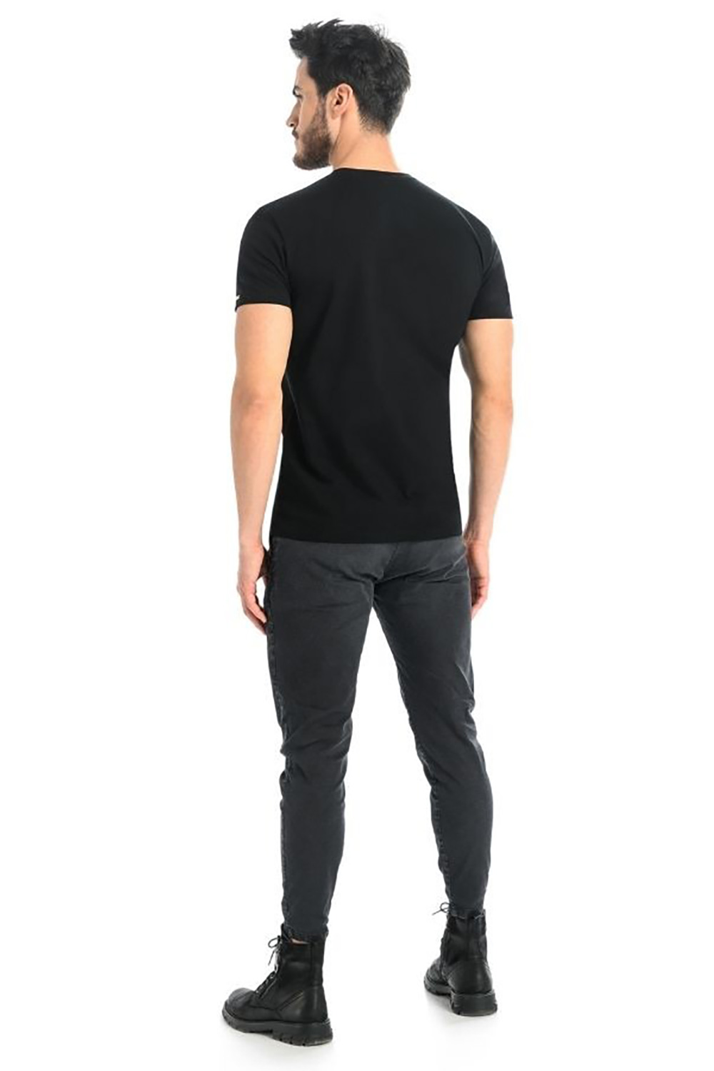 T-shirt Męski Model Luca 1502 Black - Teyli - obrazek 3