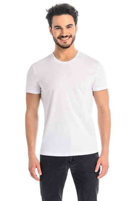 T-shirt Męski Model Luca 1502 White - Teyli