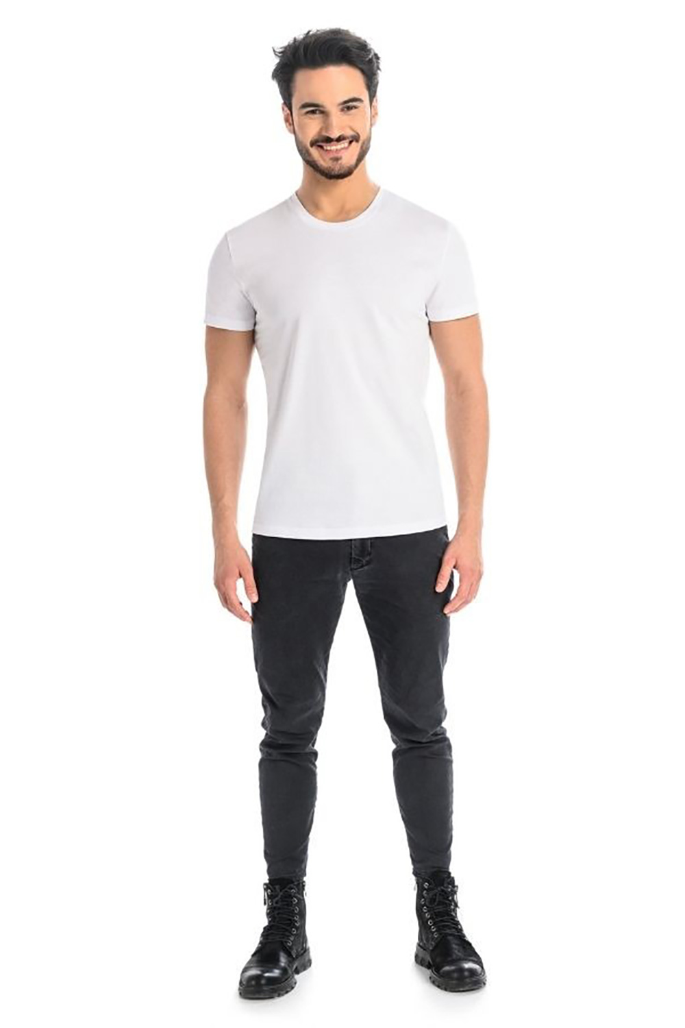 T-shirt Męski Model Luca 1502 White - Teyli - obrazek 2
