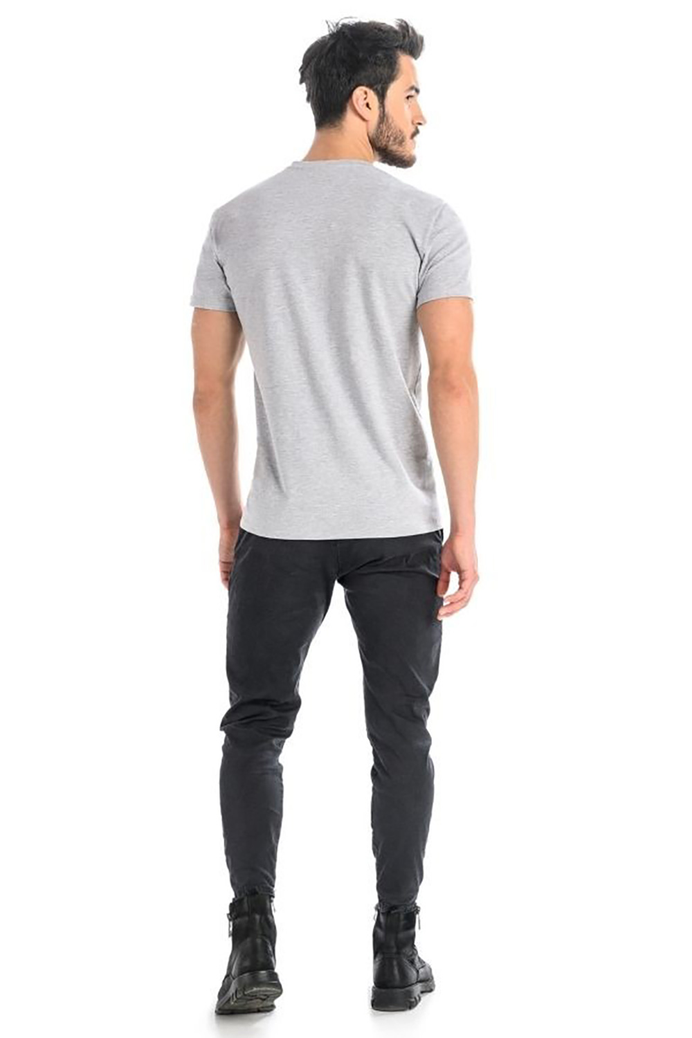 T-shirt Męski Model Dany V 1503 Grey - Teyli - obrazek 3