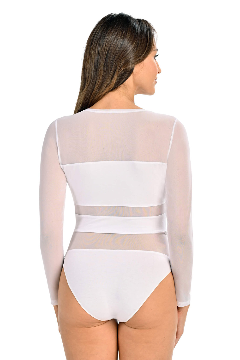 Body Model Stripy 2405 White - Teyli - obrazek 3