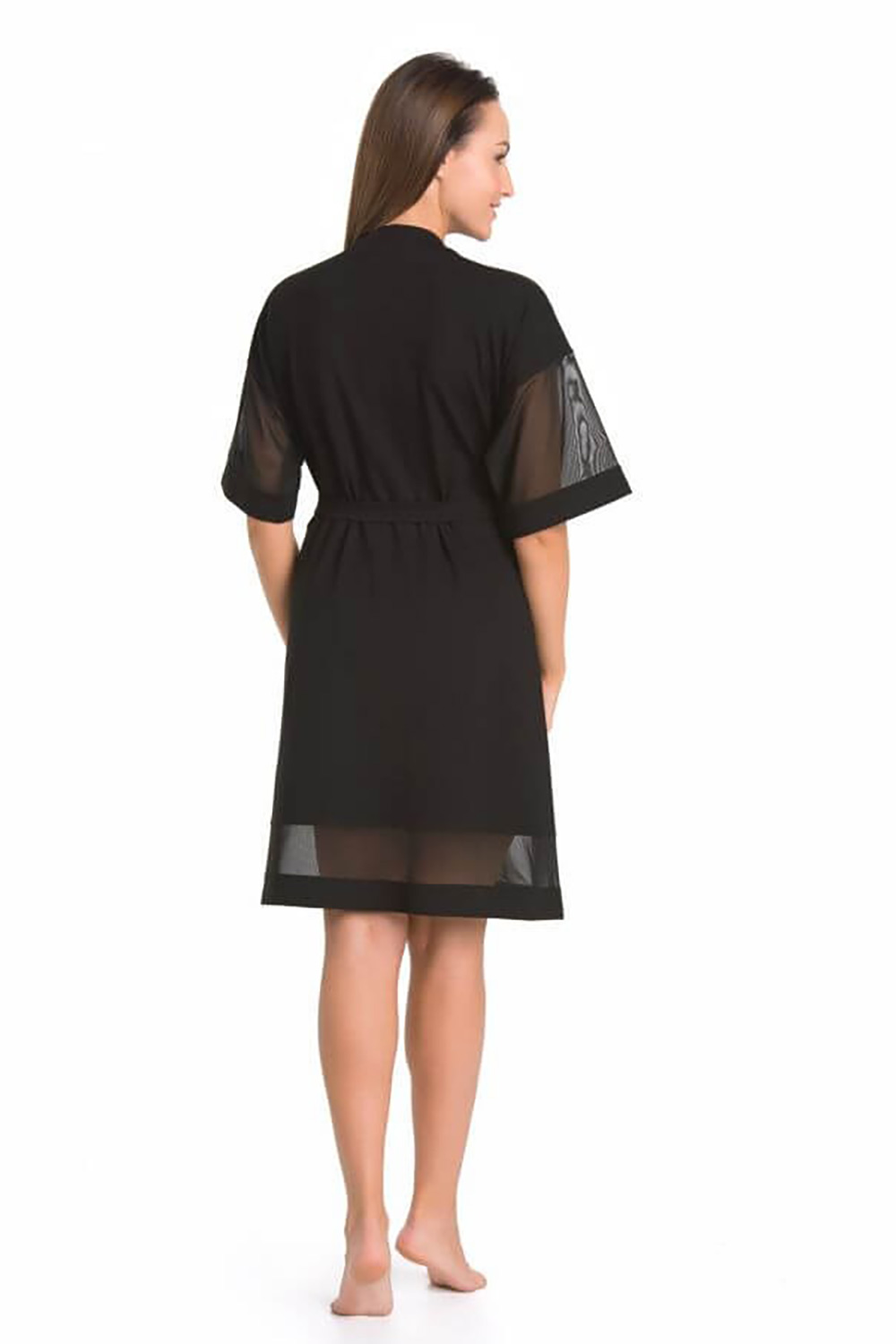 Szlafrok Damski Model Betti 2903 Black - Teyli - obrazek 2