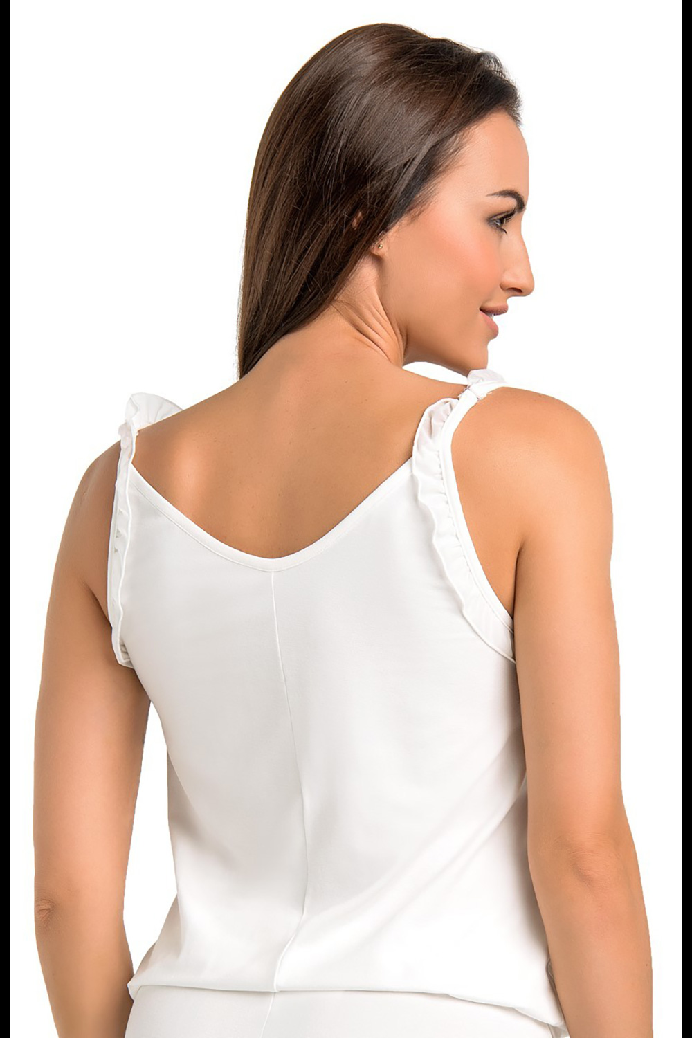 Koszulka nocna Koszulka do spania Model Sleepy 2709-1 Ecru - Teyli - obrazek 3