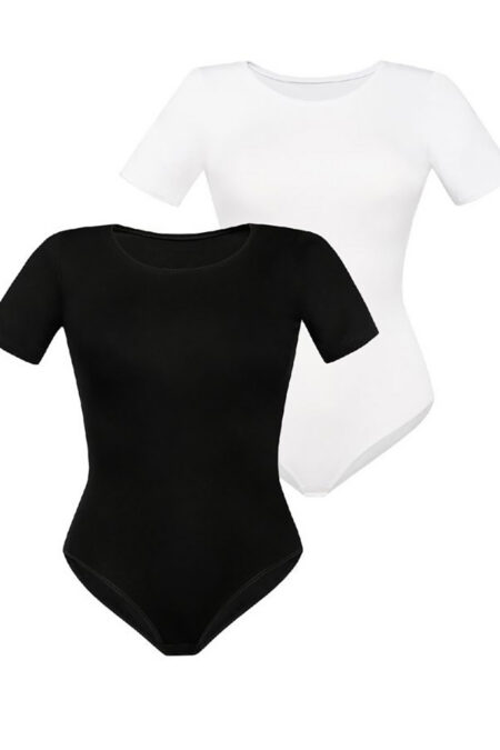 Komplet body Model Shirty 2403-2 Black/White - Teyli