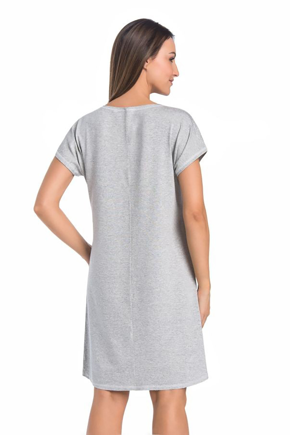 Koszulka nocna Koszula Nocna Model Luzi 2810 Grey - Teyli - obrazek 2
