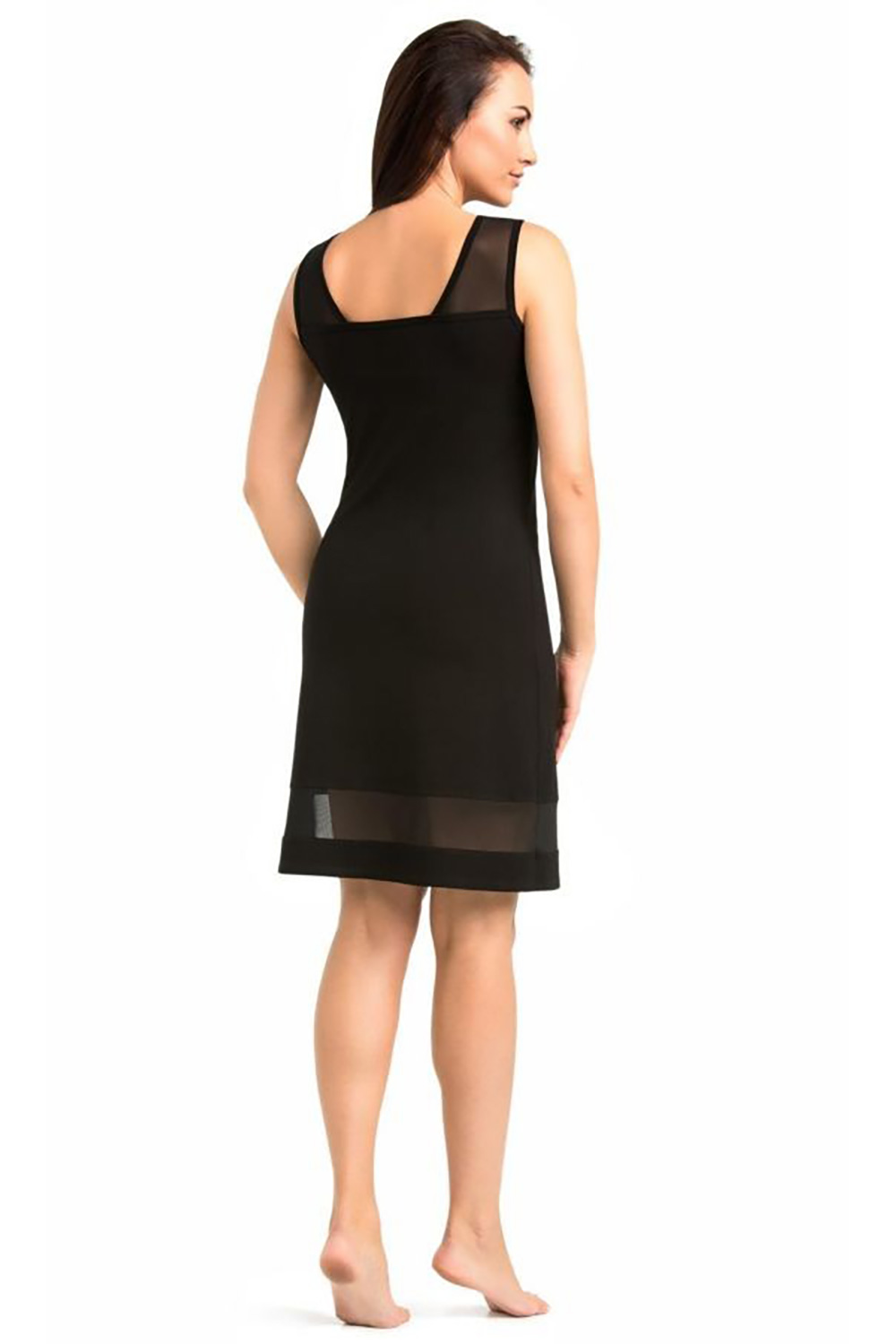 Koszulka nocna Koszula Nocna Model Betti 2808 Black - Teyli - obrazek 2