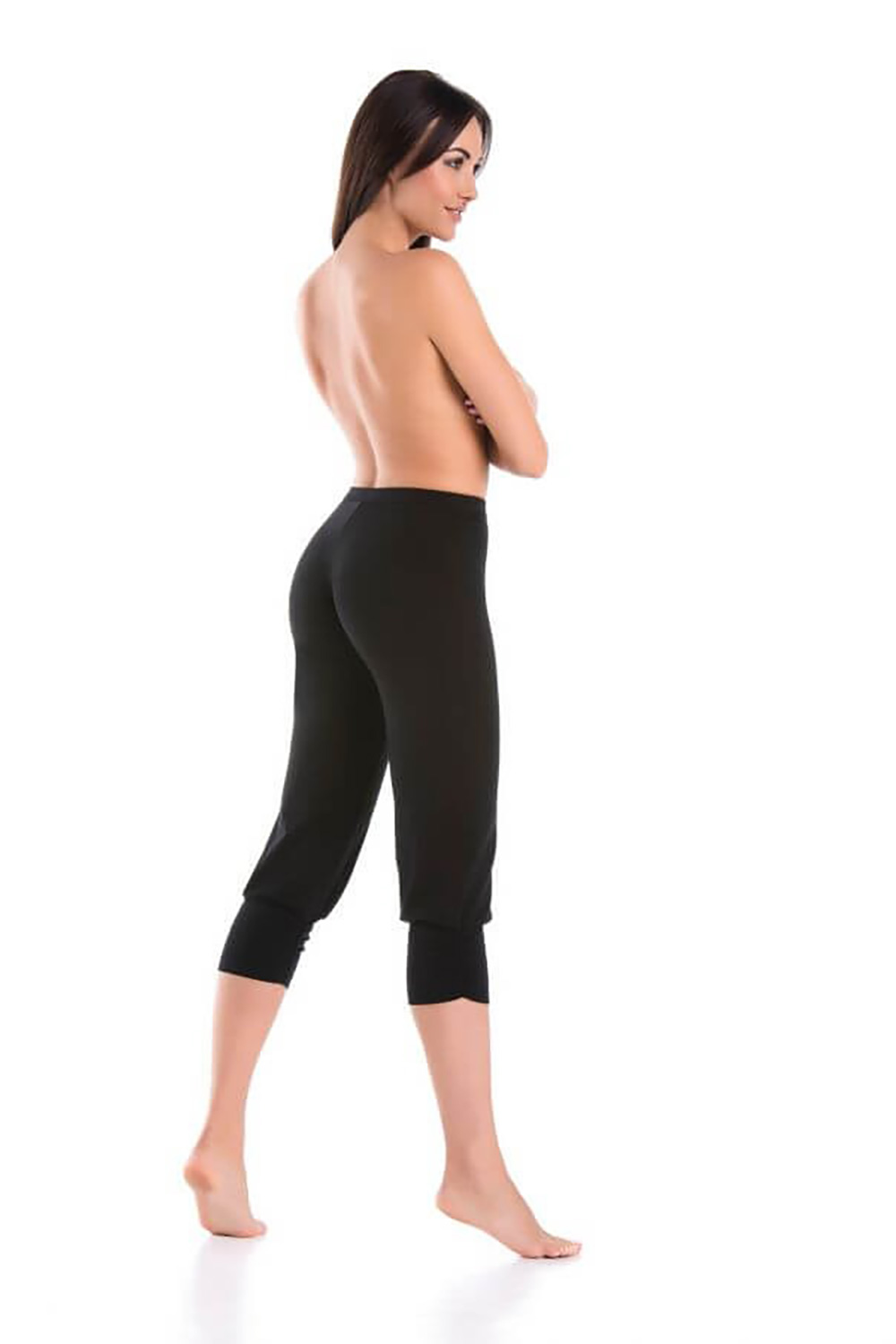 Legginsy Model Comforto 3/4 2206 Black - Teyli - obrazek 2