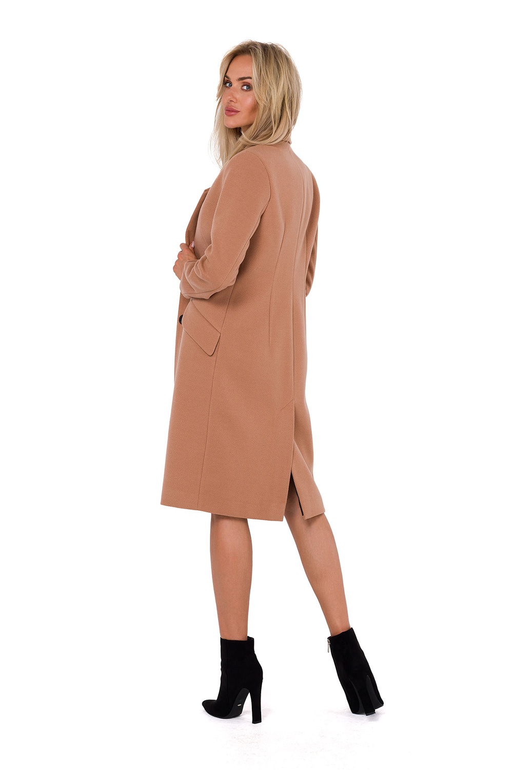Płaszcz Damski Model MOE758 Camel - Moe - obrazek 3