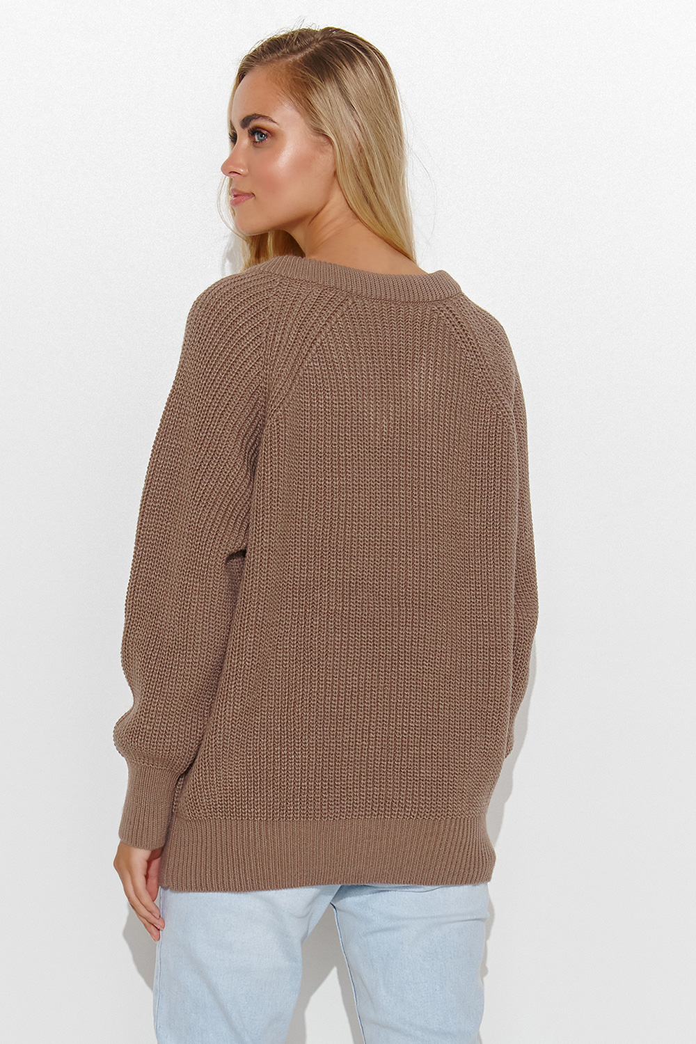 Sweter Damski Model S140 Cappuccino - Makadamia - obrazek 3