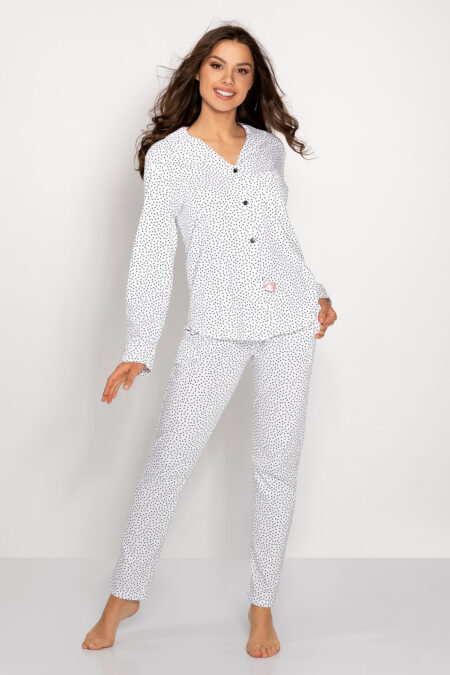 Piżama Damska Model Delicate Style 177099 White - Momenti Per Me