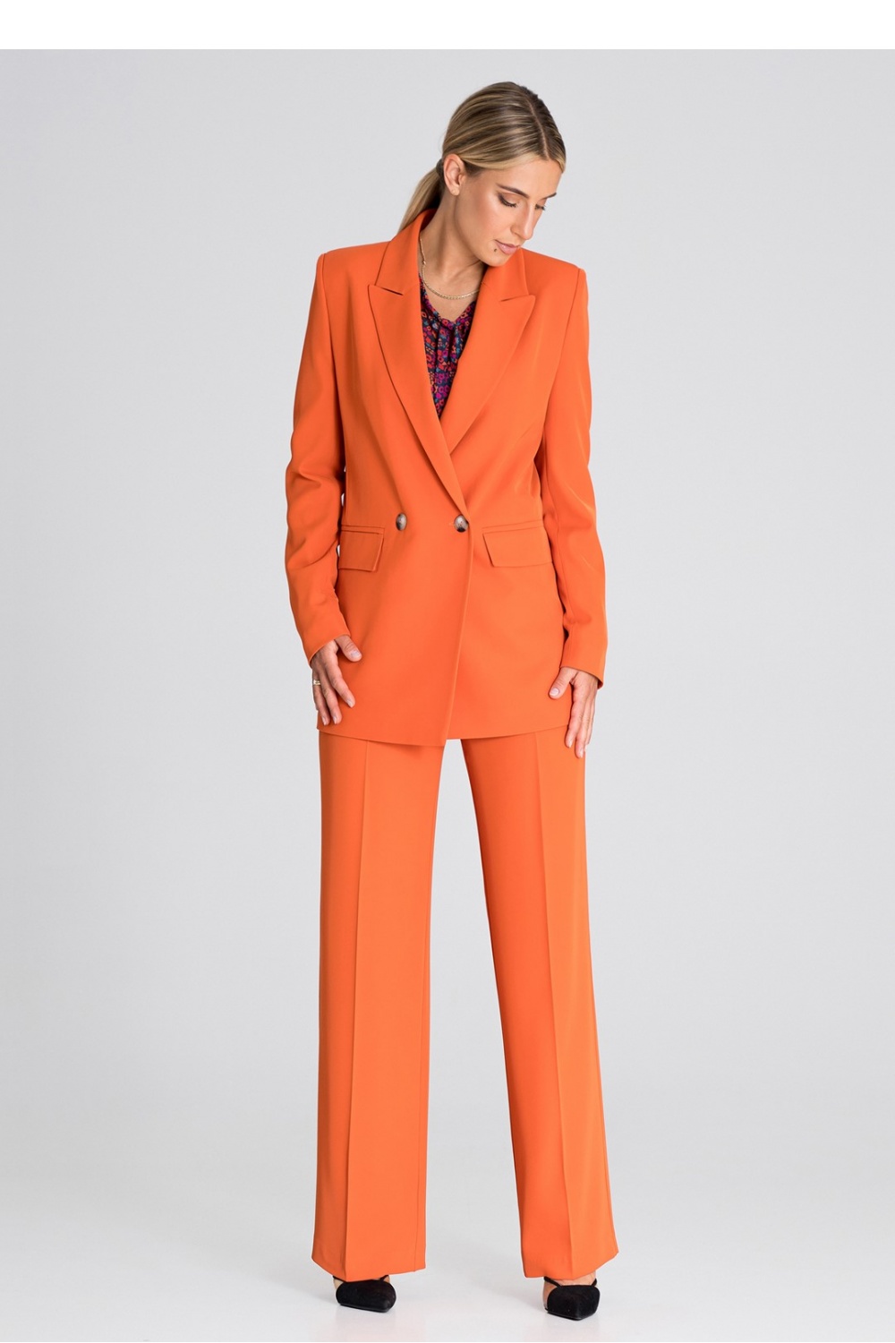Spodnie Damskie Model M949 Orange - Figl - obrazek 2