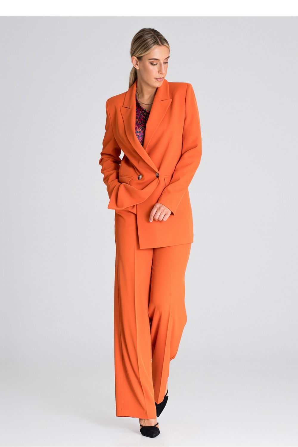 Spodnie Damskie Model M949 Orange - Figl - obrazek 4