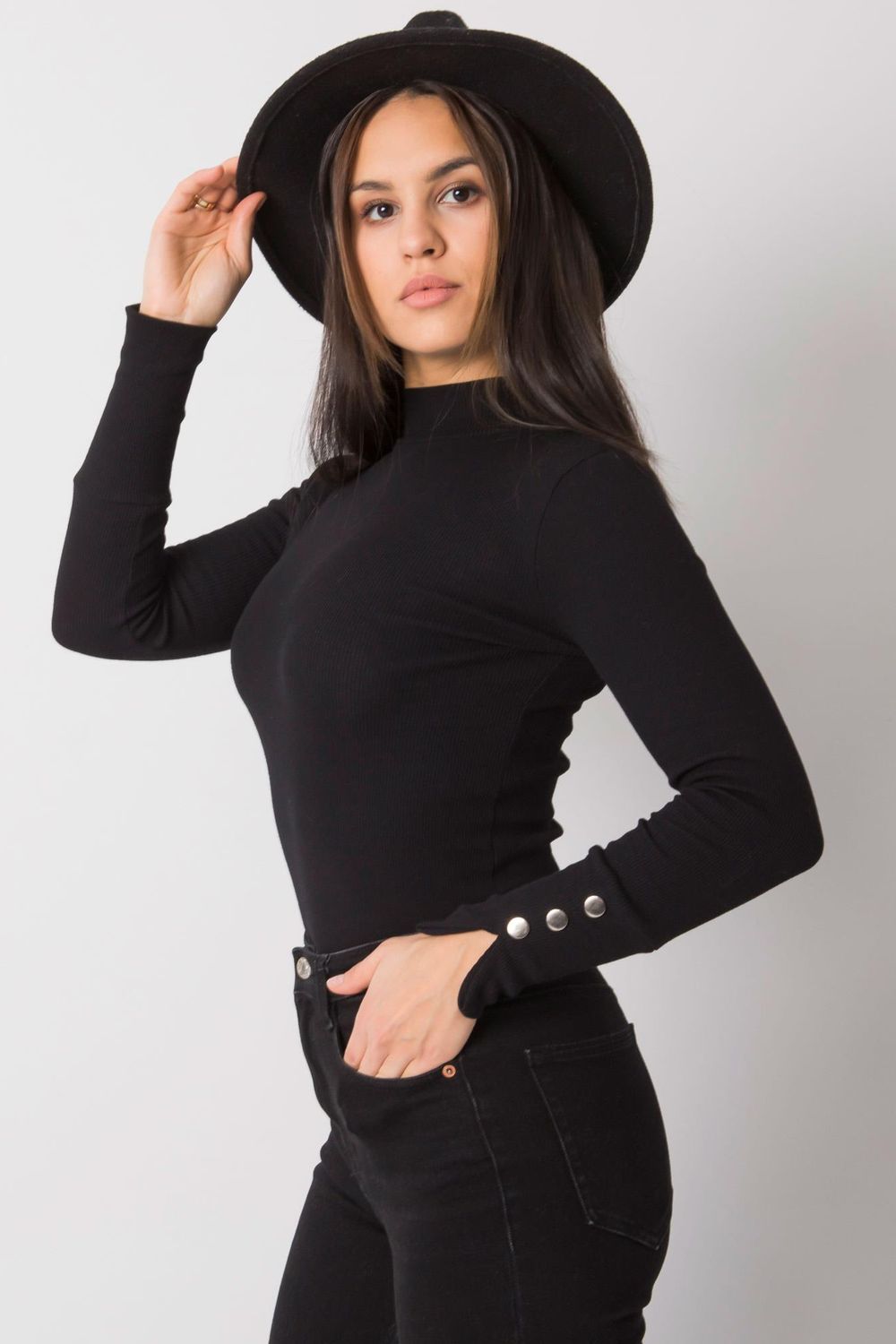 Bluzka Model RV-BZ-7317.64 Black - Rue Paris - obrazek 4