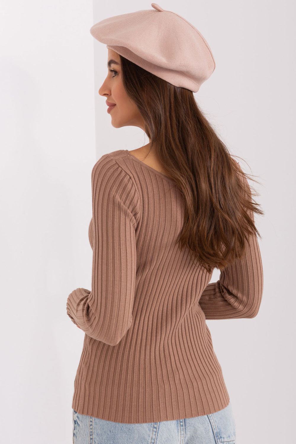Beret Model AT-CZ-231305.82P Beige - AT - obrazek 3