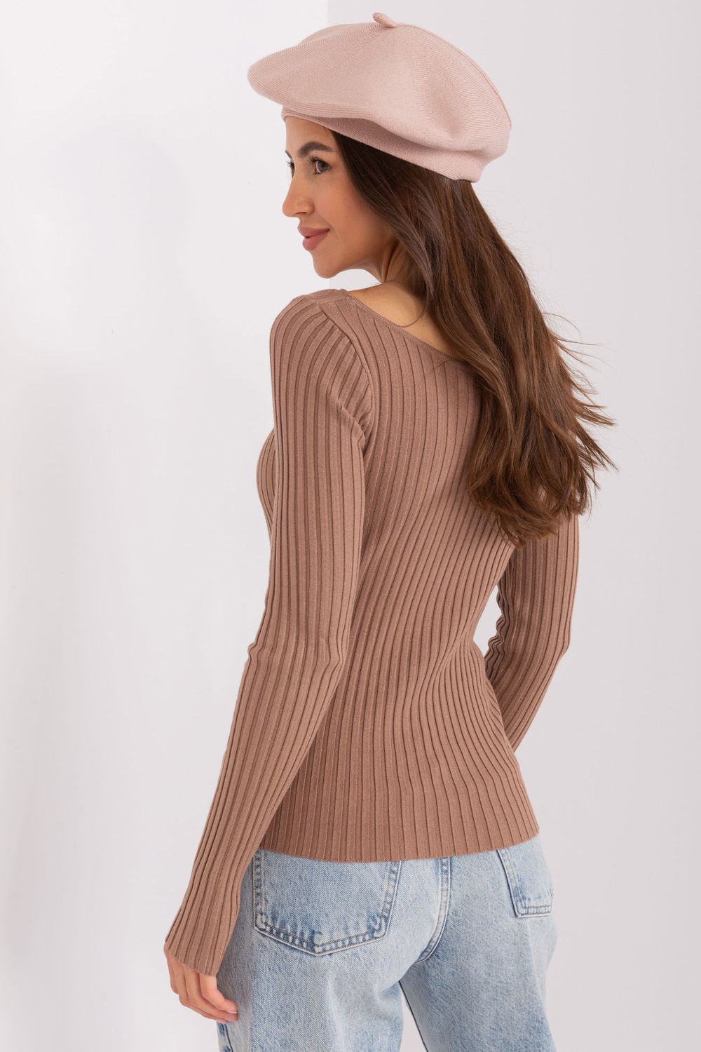 Beret Model AT-CZ-231305.82P Beige - AT - obrazek 4