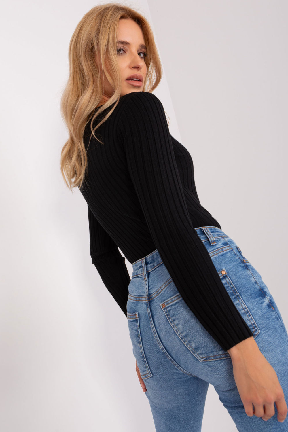 Sweter Damski Model PM-SW-PM1089.09P Black - Factory Price - obrazek 2