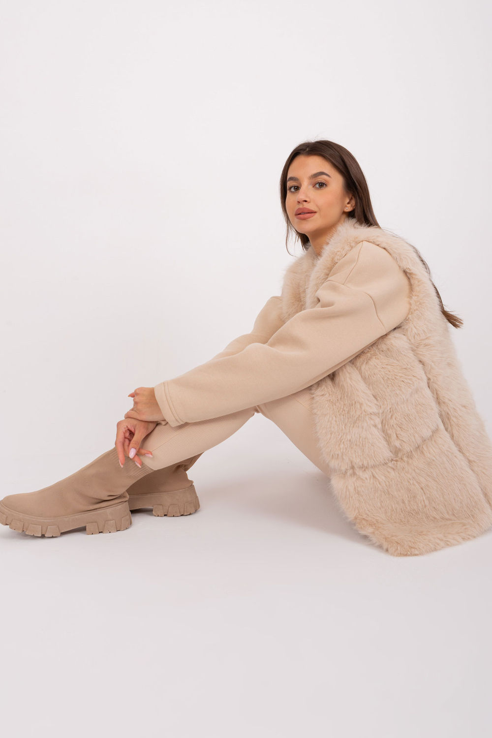 Kamizelka Model AT-KZ-2368.00P Beige - AT - obrazek 2