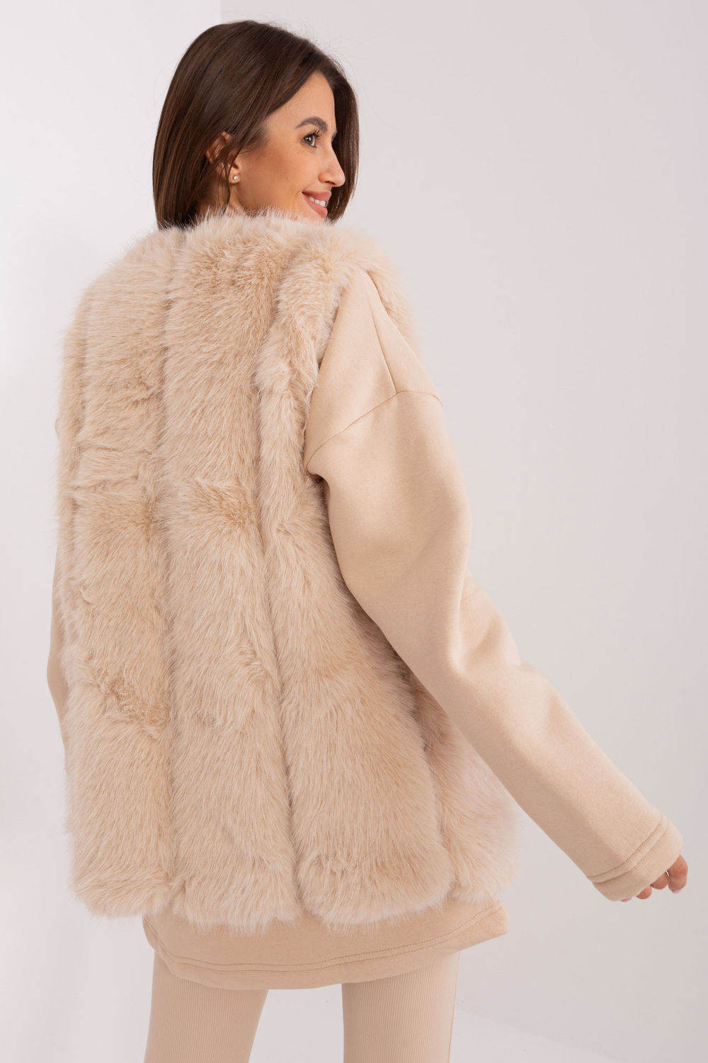 Kamizelka Model AT-KZ-2368.00P Beige - AT - obrazek 3