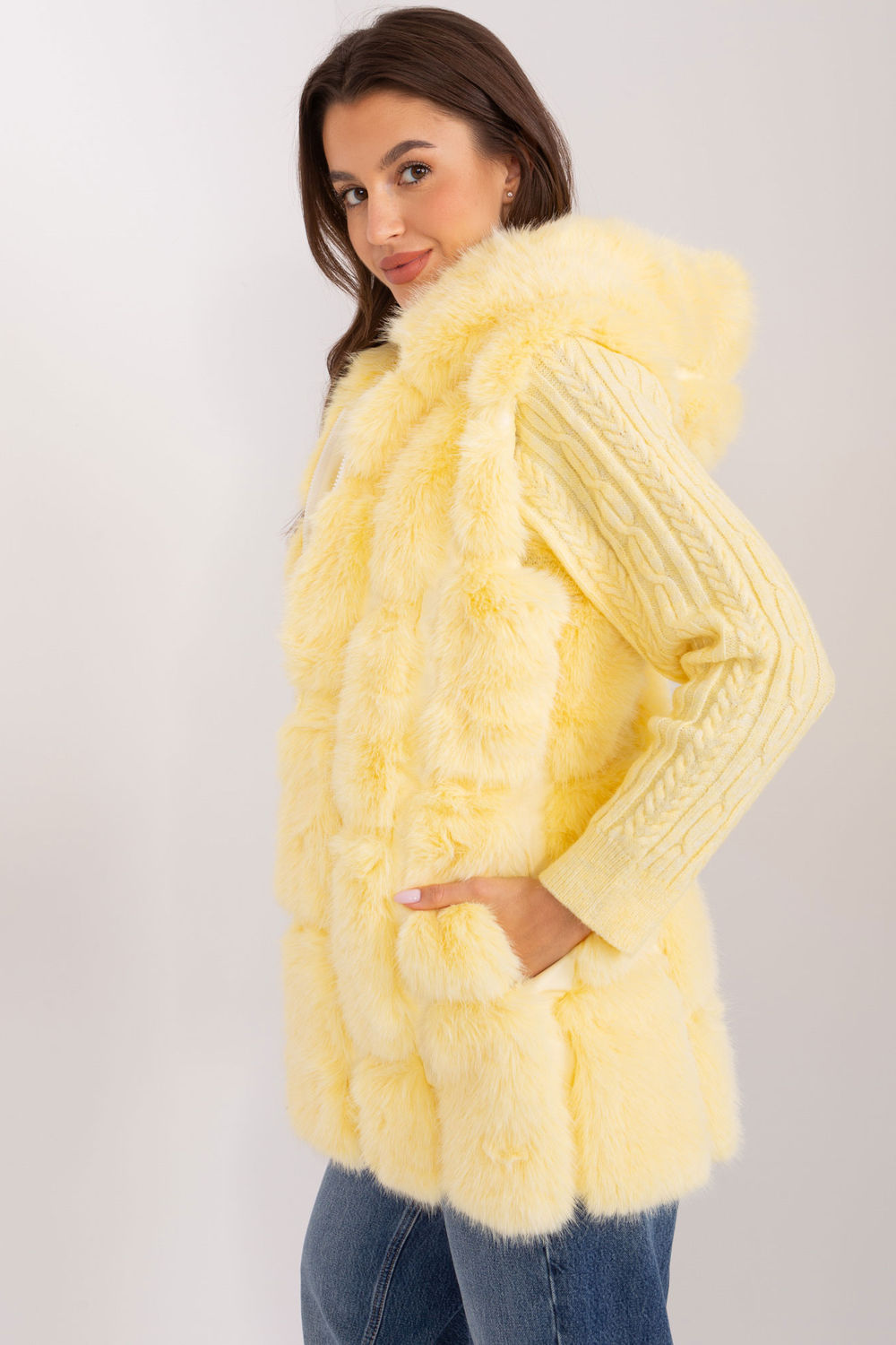 Kamizelka Model AT-KZ-2379.96P Light Yellow - AT - obrazek 2
