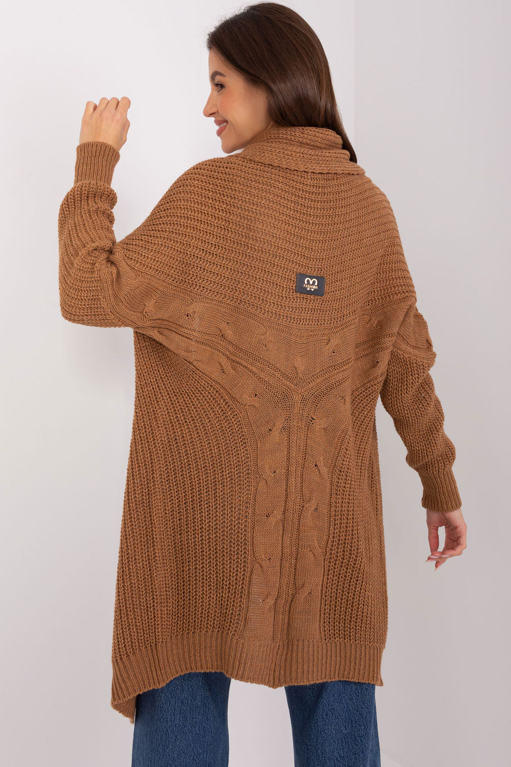 Sweter Kardigan Model TW-SW-BI-305.99P Brown - Och Bella - obrazek 2