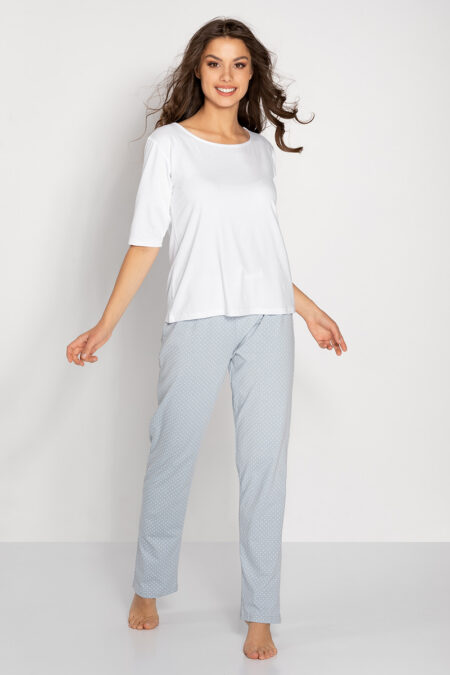 Piżama Damska Model Candice 179366 Dusty Blue - Momenti Per Me